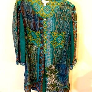 Westport 1962 Chiffon Top Sz 1X